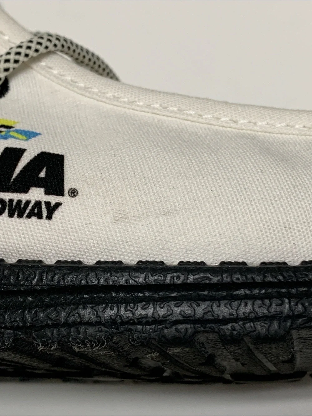 HEYDUDE x NASCAR Wally Daytona Slip-On Men's Shoes Size 10 White Multi Color